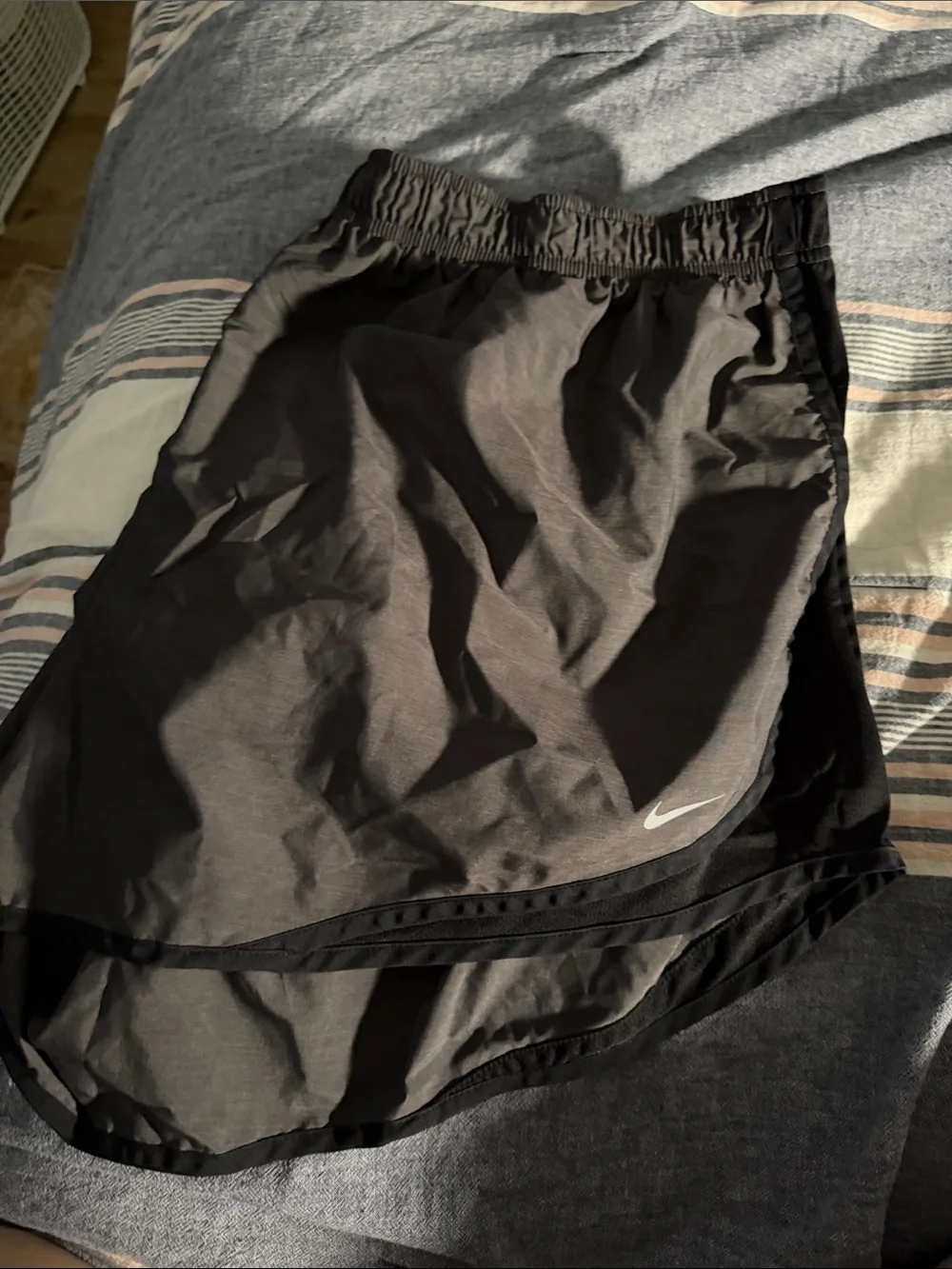 Nike Women’s Black Athletic Training Shorts with Micro Swoosh